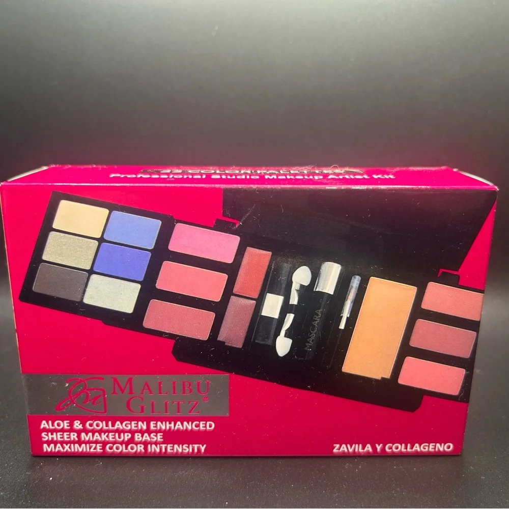 Makeup Bundle: Palette, eye makeup remover and full‎ brush set